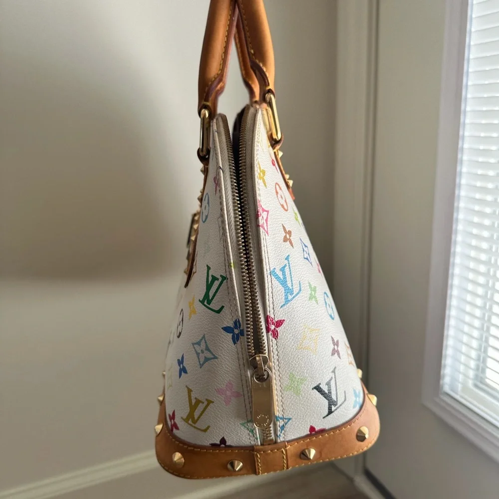 Louis Vuitton Colorful Monogram Satchel - Picture 4 of 11